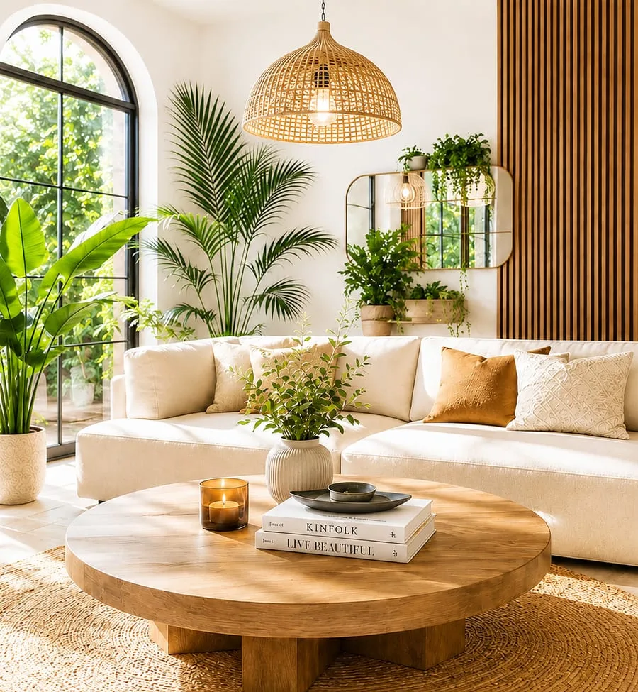 Salon lumineux et chaleureux à la décoration élégante, pourquoi choisir Jeestone Conciergerie